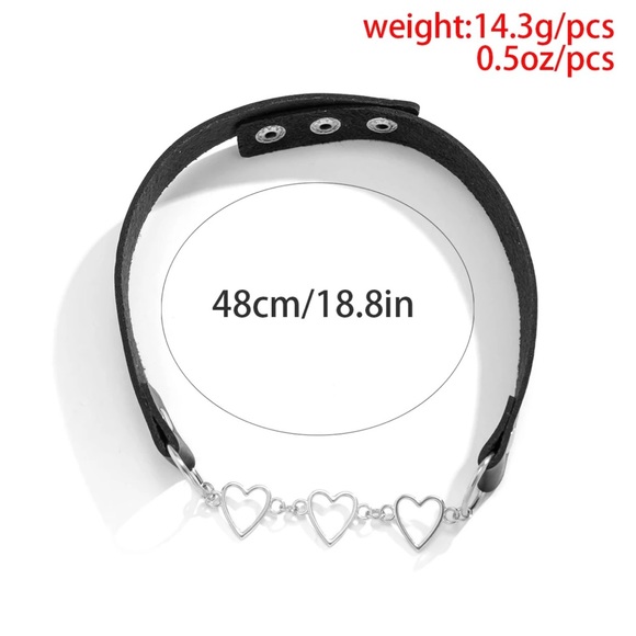 Heart Choker Necklace - Picture 4 of 11